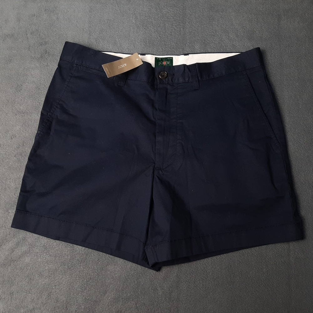 NEW J Crew Shorts Men 31 x 5 Blue Navy Chino Portsider Short Casual CI908